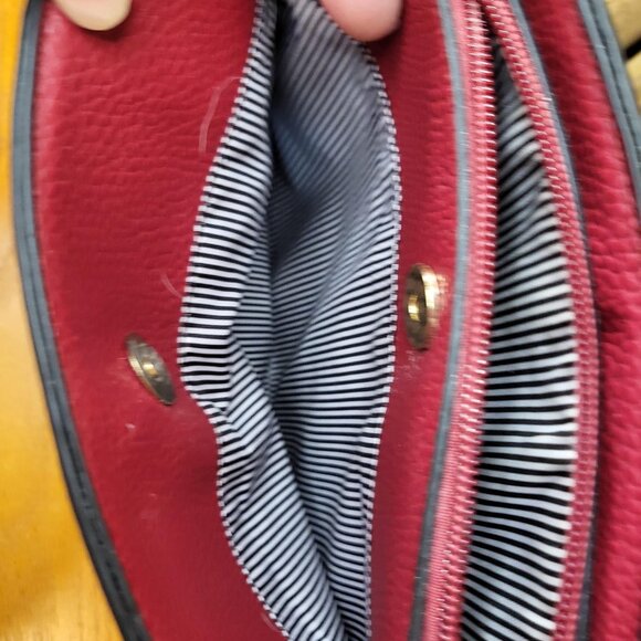 Unbranded Shoulder Bag w/ Bow Tassels Red 10x8.5x4 - Picture 6 of 8